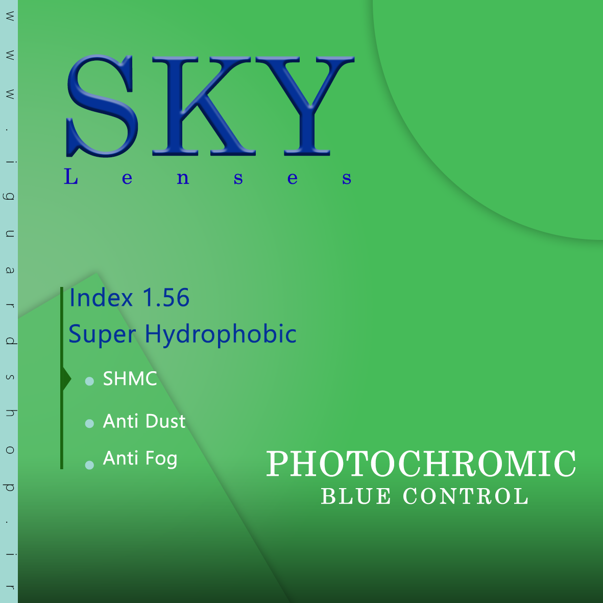 Sky فتوکرومیک بلو کنترل 1.56