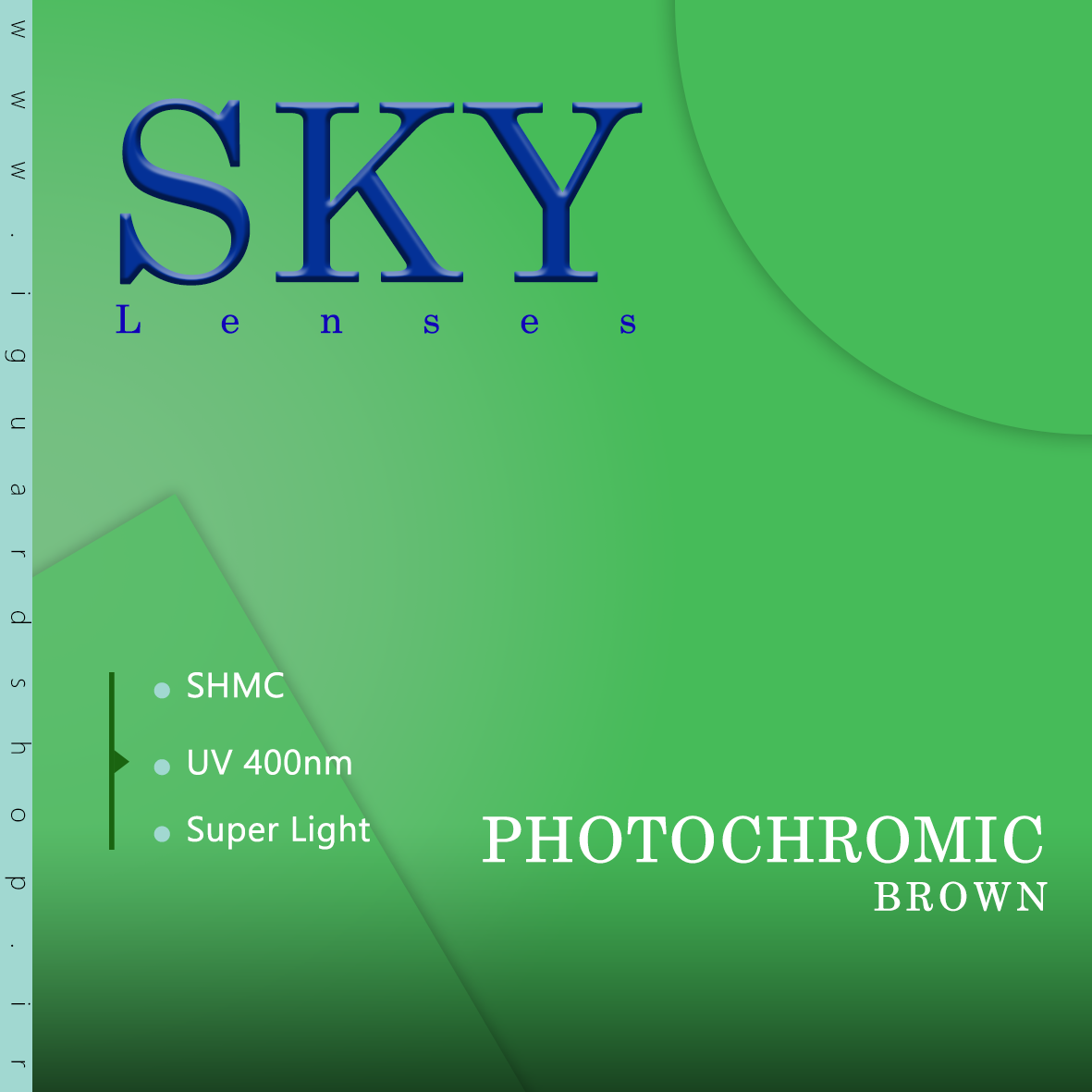 Sky فتوکرومیک قهوه اي 1.56