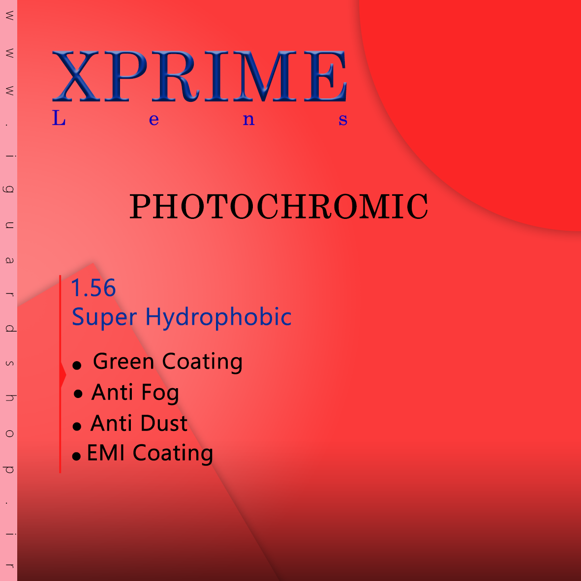 X Prime فتوکرومیک ۱.۵۶