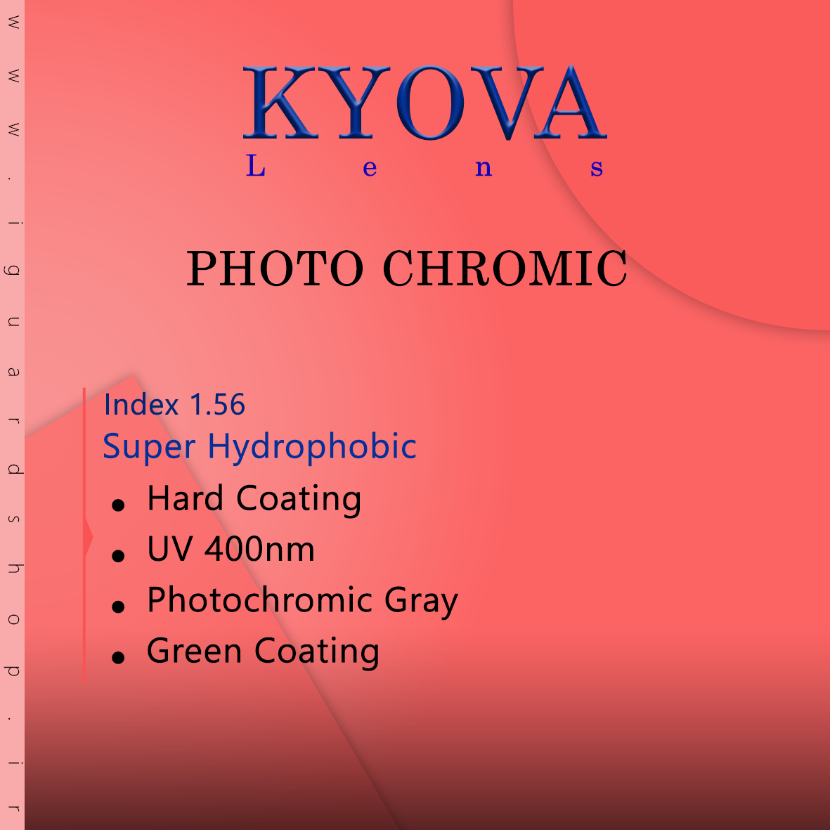 Kyova فتوکرومیک 1.56
