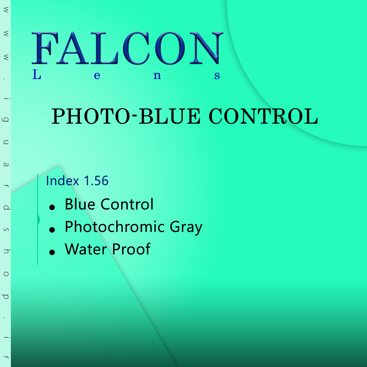 Falcon 1.56 پوشش محافظ نور آبی